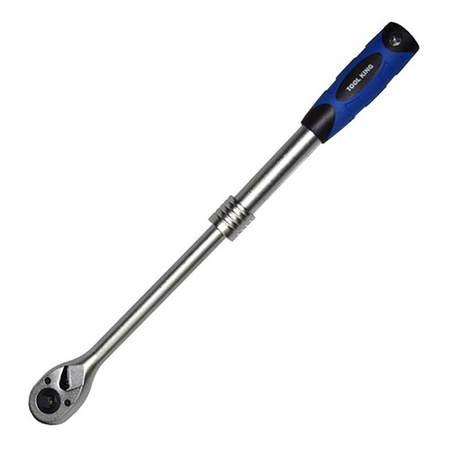 Tool King Extendable Ratchet 310-450mm with QR 1/2" & 3/8" Drive ERAT3812
