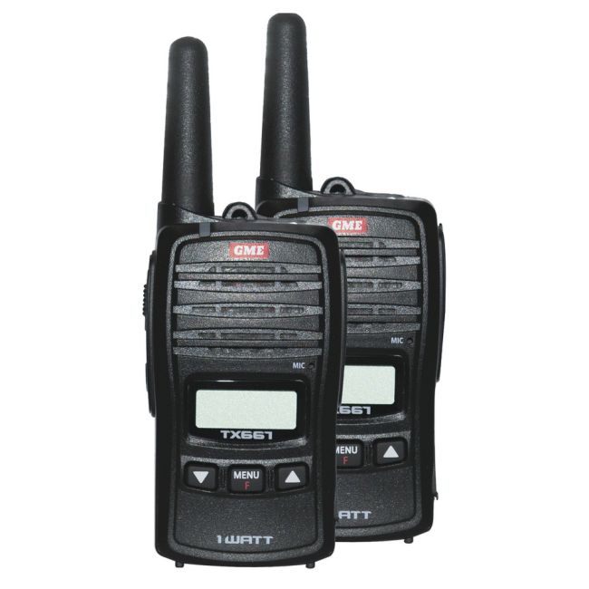 GME CB Radio Two Way UHF Walkie Talkie Transceiver TX667TP Twin Pack DC9047