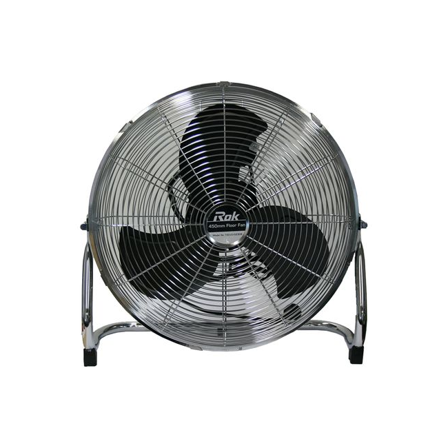 Rok Metal Floor Fan W/Swivel Head 450MM 130W 150-23-52309