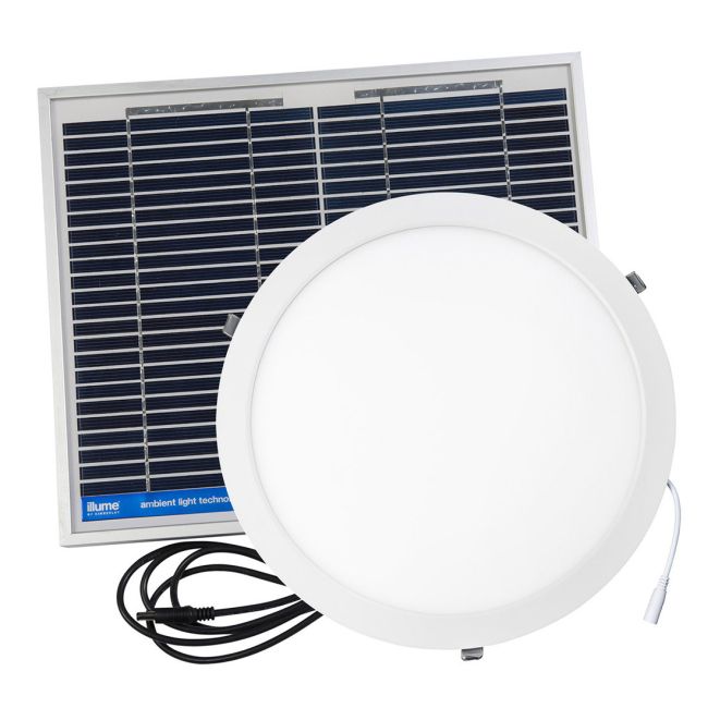 Illume KIS1013TLA Skylight Alternative 280mm Round Roof Solar WHITE PREMIUM