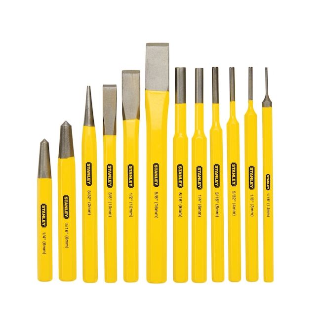 Stanley Punch & Chisel Set 12 SAE Piece 16-299