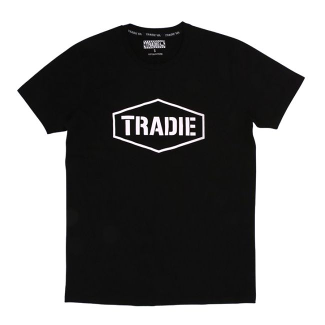 Tradie MJ3720ST/M Tee T-Shirt MEDIUM BLACK Cotton/Polyester MJ3720ST/M