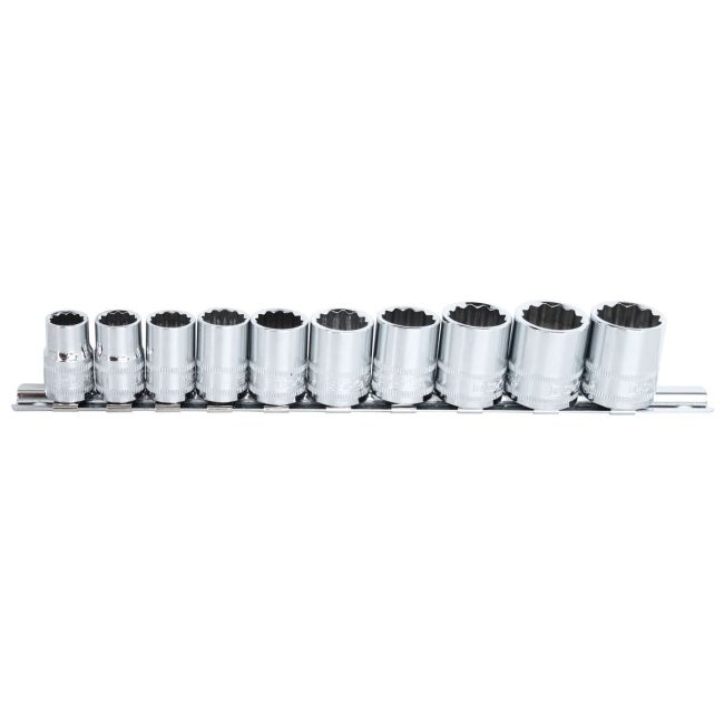SP Tools 3/8"Dr 12Pt Metric Socket Rail Set 10 Piece SP20230