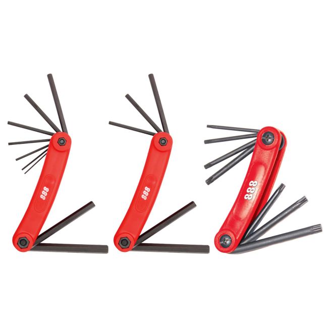 888 Tools T834560 Hex Key Set 3 Piece Magnetic METRIC SAE TORX T834560