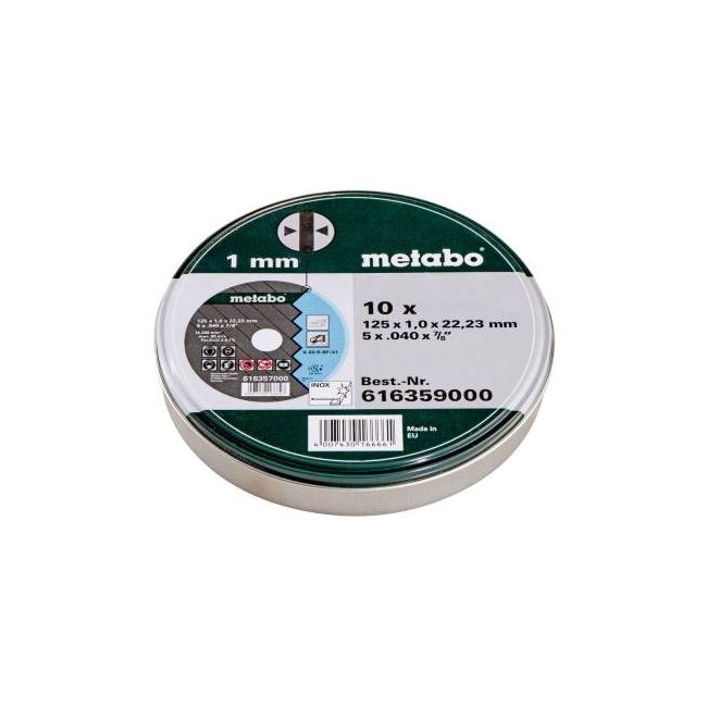 Metabo 125mm Cutting Disc 10 Piece 616359000