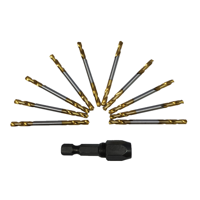 Plumtool Drill Bits Bonus 10 Pack Cw Snappy Chuck PTDB684