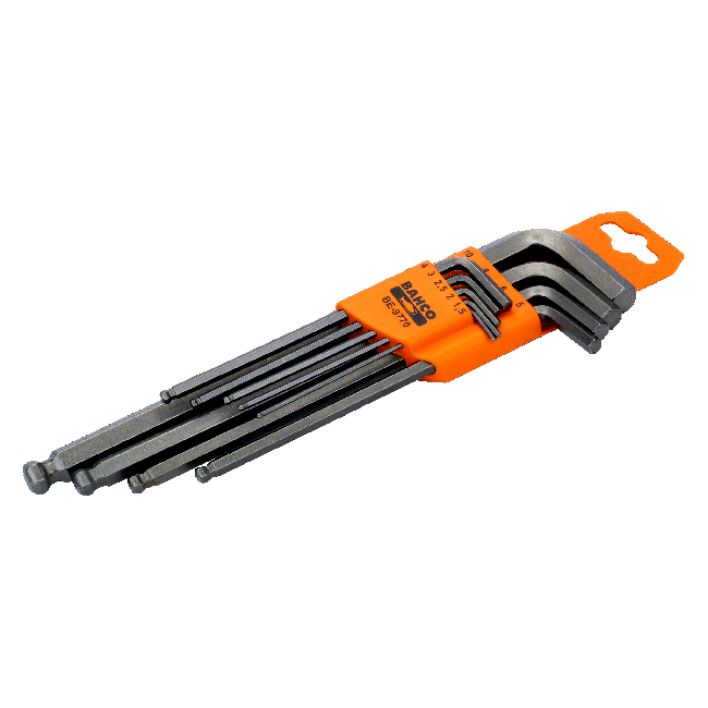 Bahco Metric Long Ball End Hex L-Key Set 9 Pcs BE-9770
