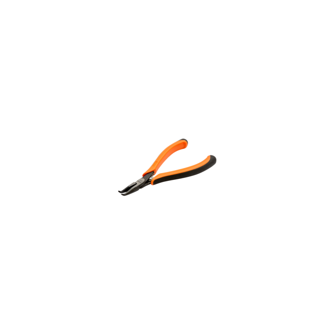 Bahco Ergo plier, snipe nose, bent tip to 60 deg., 130mm, ergo sleeves with opening spring 4833