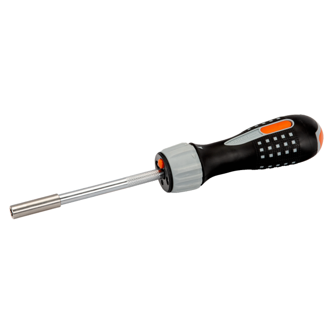 Bahco LED Light Ratcheting Screwdriver with Ratcheting Grip 808050L