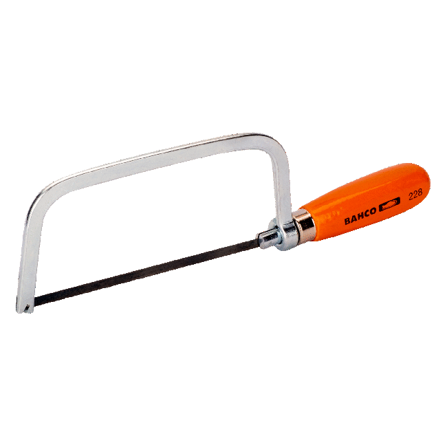 Bahco Junior hacksaw frame, beechwood handle 228
