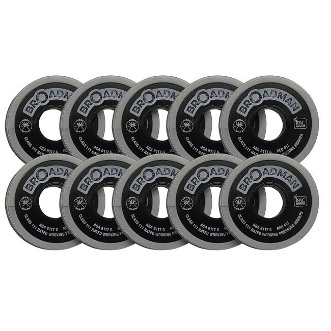 Broadman Teflon Tape Extra Wide Grey 10 Piece 19mm x 30m Roll 4810 RED419