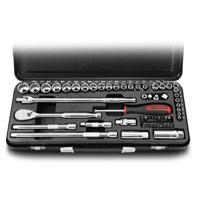 GearWrench Socket Set Metric 57 Piece 1/4" & 3/8"Dr 83068