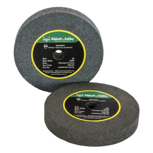 Abbott & Ashby Grinding Wheel Aluminium Oxide 150mm x 25mm 60GRIT AAGWA25/150-60