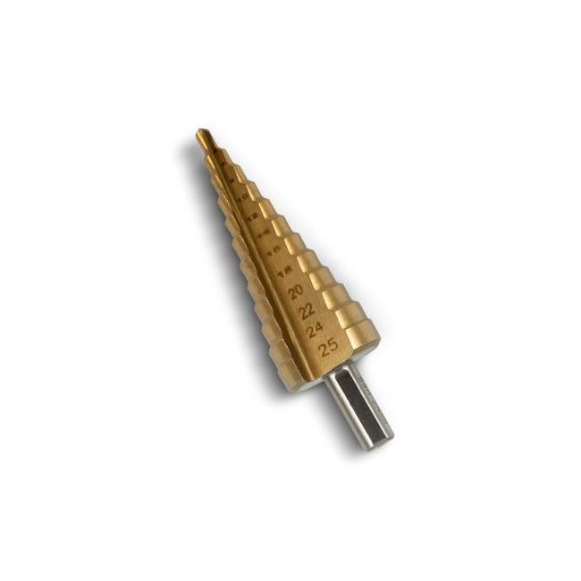 Wattmaster Step Drill Bit Electricians 4mm-25mm WATSTEP1625