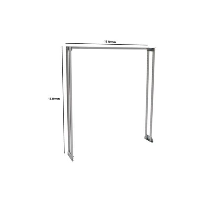 Wattmaster RolaShelf 12 Series Dual Post Support Frame Width 1310mm x  Height 1539mm WATRSSFR/HD/120