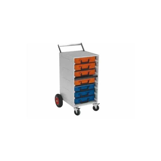Wattmaster RolaCase Trolley Cabinet Kit 7 Drawer Assembled WATRCSK7PN/C