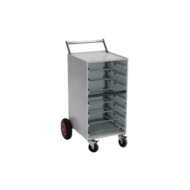 Wattmaster Rolacase Enclosed Metal Single Frame 7 Drawer Pneumatic Wheel Trolley WATRC7DC/PN
