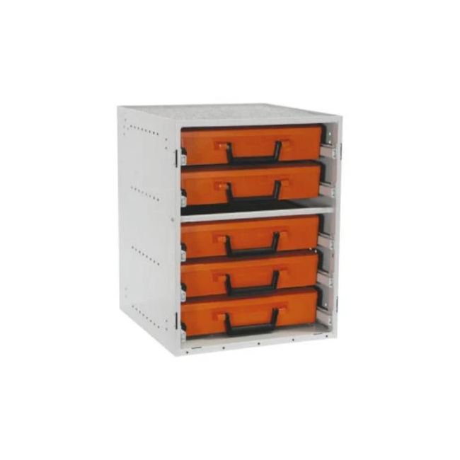 Wattmaster RolaCase Enclosed Cabinet 5x Drawer Comes With 5x Cases Assembled WATRCSK4/C