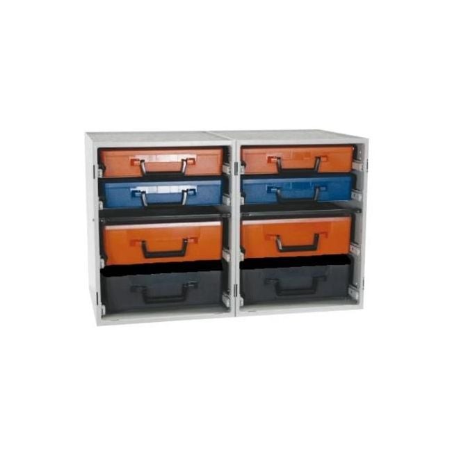 Wattmaster RolaCase Dual Enclosed Cabinet Kit 8x Drawers Plus 8x Carry Cases WATRCDK5/C