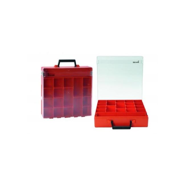 Wattmaster RolaCase 20 Compartment 370x370x85mm Orange Clear Lid WATRC001CL