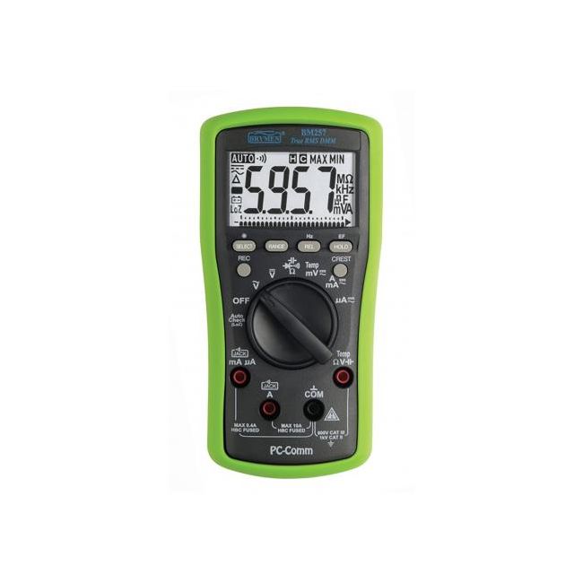 Wattmaster Multimeter RMS With Auto Check With PC/Data Logging And Temperature CAT III WATEL-BM257