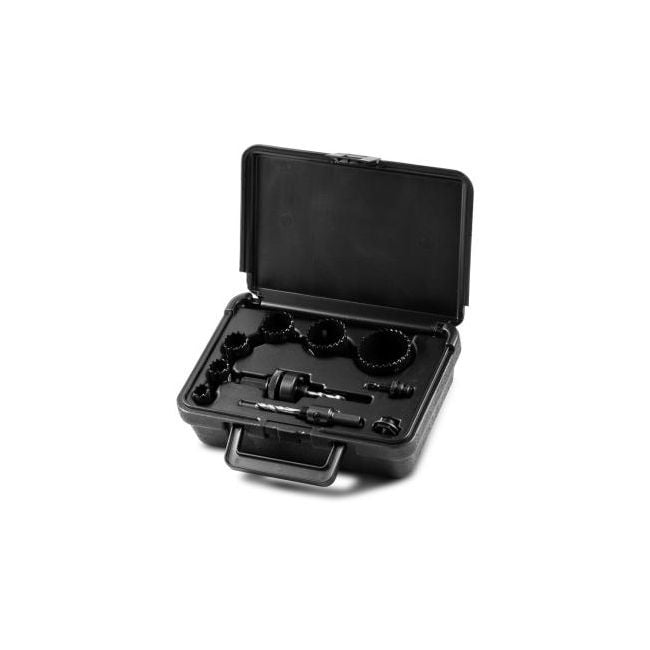 Wattmaster Holesaw Kit Bi-Metal 16-50mm With 2 Arbors And Adaptor WATR9593M