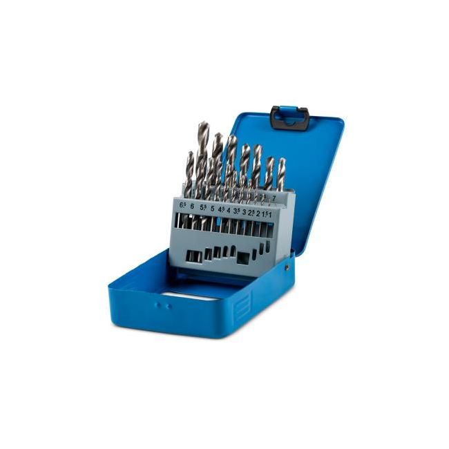 Wattmaster Drill Bit Set Metric High Speed Steel 19 Pieces 1-10mm WAT19HSSM
