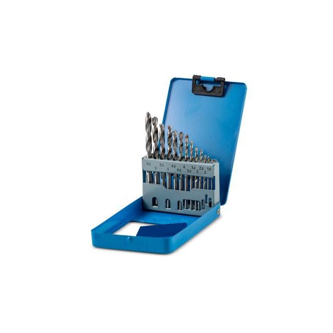 Wattmaster Drill Bit Set Metric High Speed Steel 13 Pieces 1.5-6.5mm WAT13HSSM