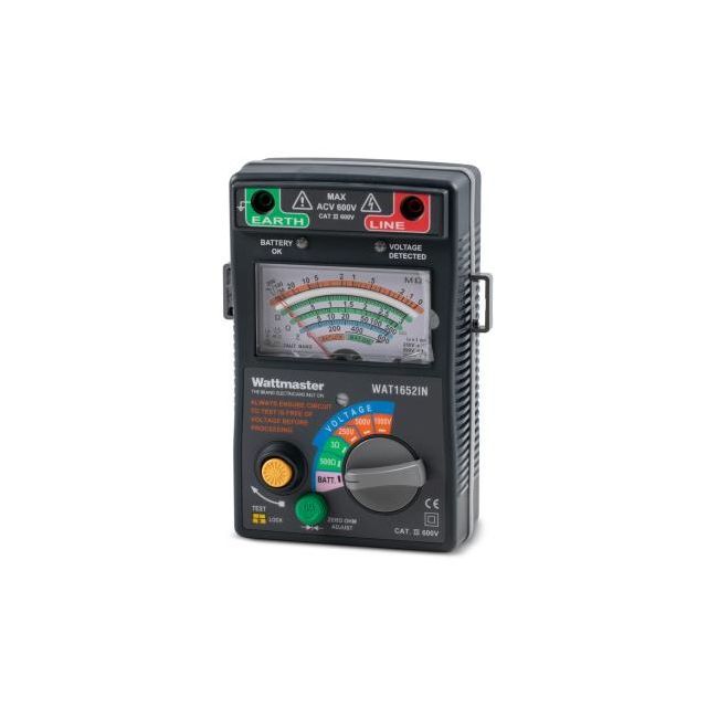 Wattmaster Analogue Insulation Tester 1000V 0-400MΩ WAT1652IN