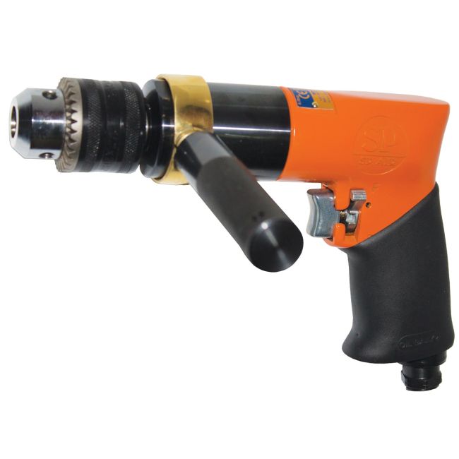 SP Tools Air Drill 3/8"Dr Keyed 195Mm 800Rpm SP-2528