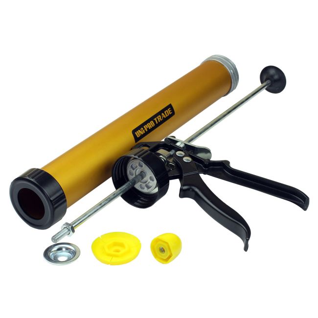 Uni-Pro 6000 Sausage Caulking Gun 600ml Trade Aluminium 6000