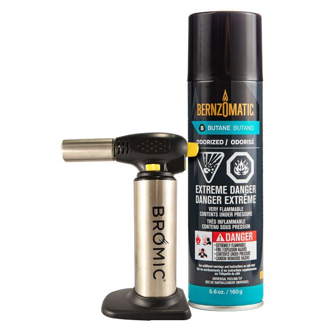 Bromic Blow Torch & Butane Gas Combo Safety Child Lock Piezo Ignition 1811646-BF56