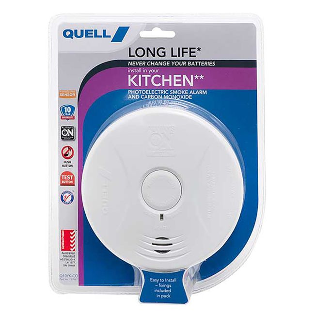 Quell Smoke Alarm & CO Alarm Long Life Kitchen Q10YK-CO 137067