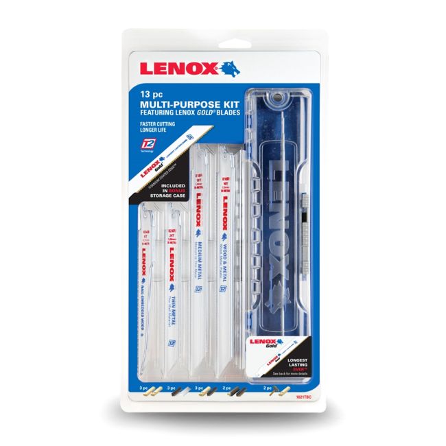Lenox 13PC General Purpose Reciprocating Saw Blade Kit 1878161