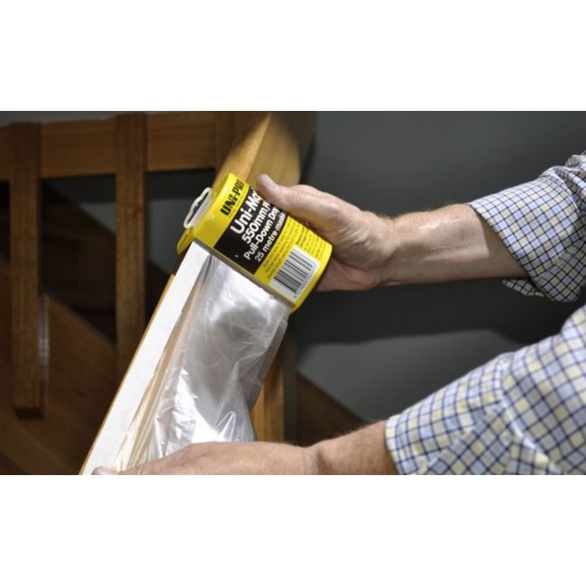 Uni-Pro 322 Unimask Film with Masking Tape 2700mm x 17m 322
