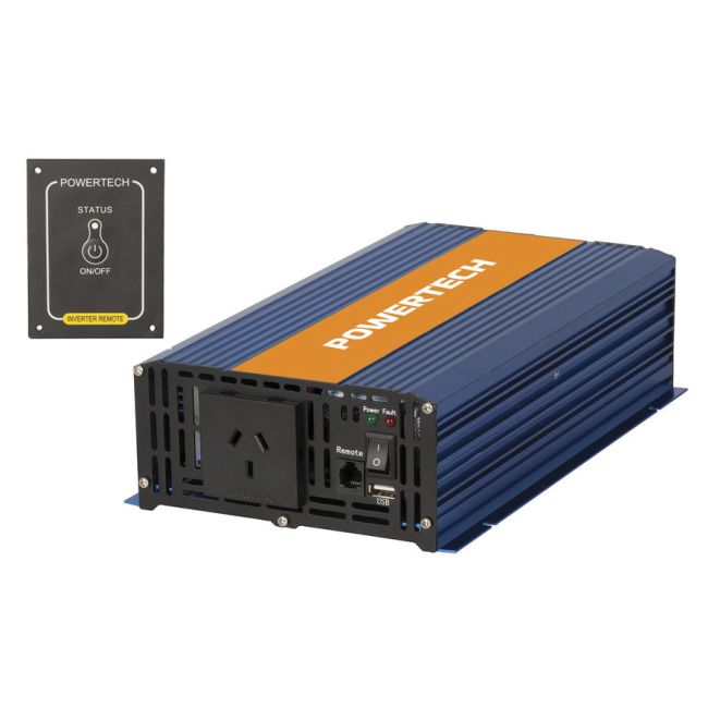 Powertech Pure Sine Wave Inverter 1500W 12VDC to 230VAC MI5738