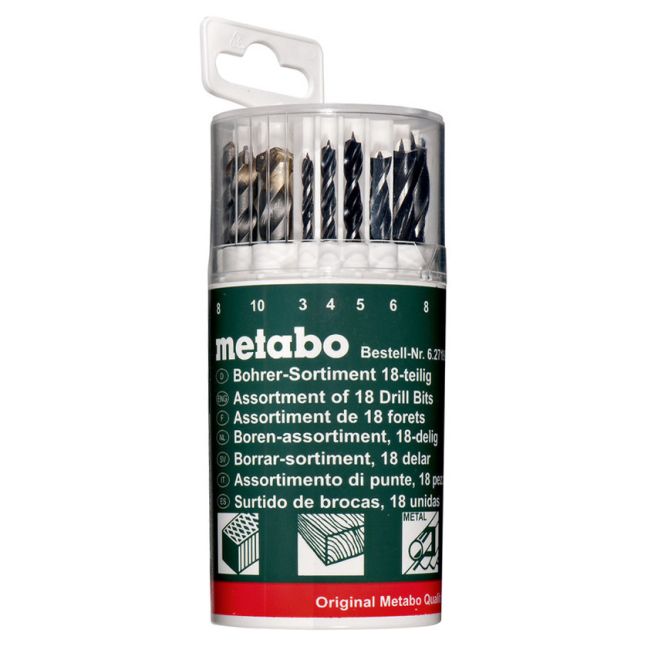 Metabo 627190000 Drill Bit Set 18 Piece Assorted 627190000