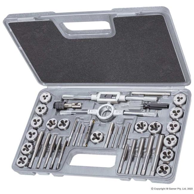 Geiger 39PC Metric/Imperial Tungsten Steel Tap & Die Set GTDS39