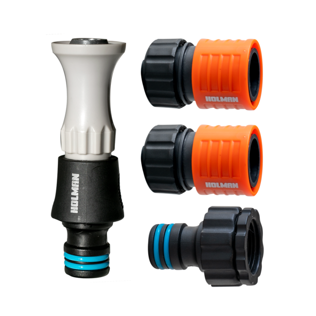 Holman 18mm 4 Piece Hi-Flow Nozzle Connector Set 6550H