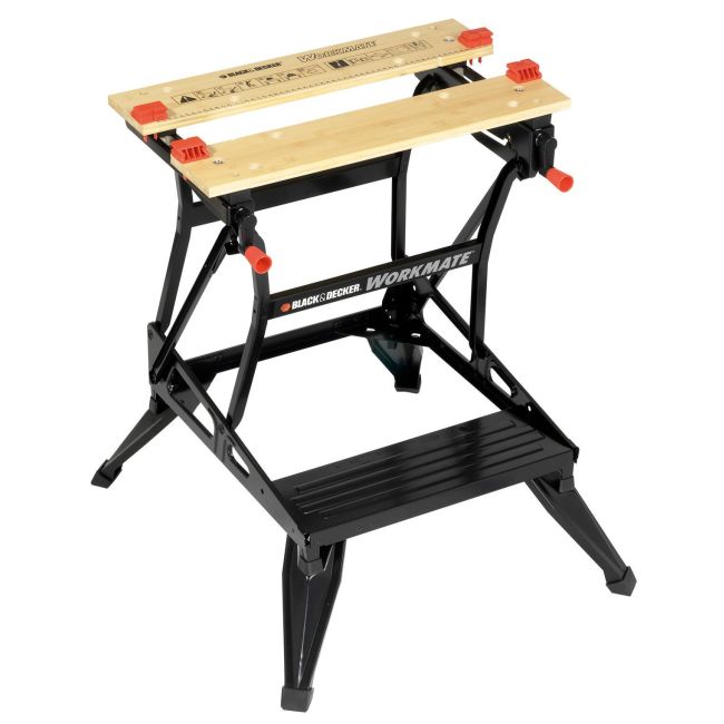 Black + Decker Workbench Workmate Dual Heights 775/595mm Folding WM536-XE