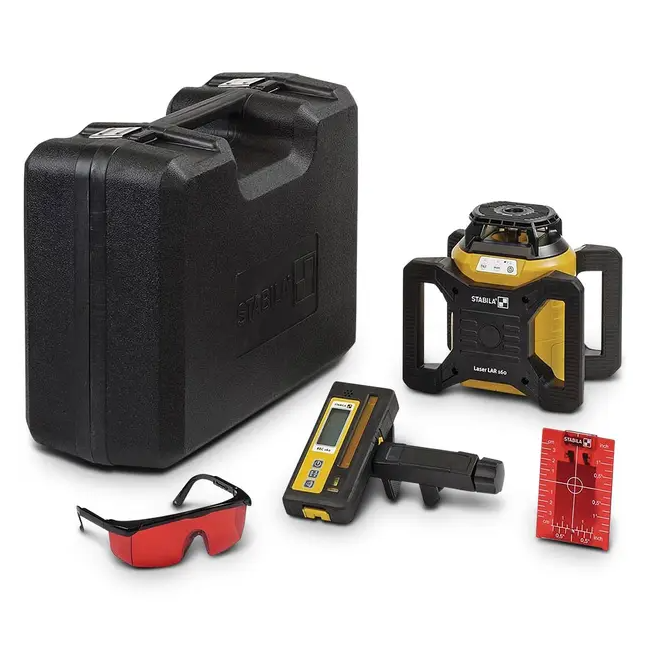 Stabila 5PC LAR 160 Rotary Laser Level Red Kit19157