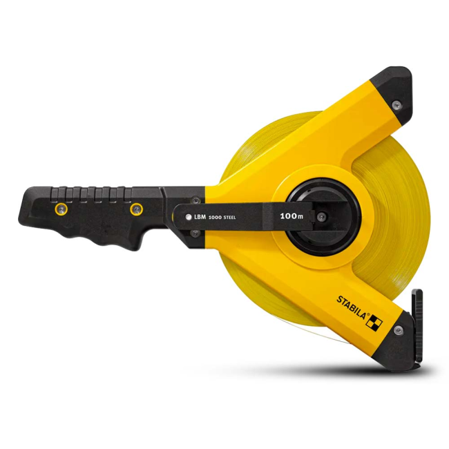 Stabila 100M Steel Blade Metric Open Reel Tape 19653