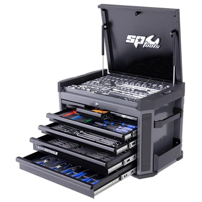 SP Tools Metric/SAE Diamond Black Tech Series Tool Kit - 335PC SP52275DX