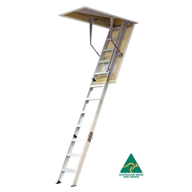 Kimberley 2620 - 2850mm Ultimate Series Aluminium Attic Ladder KASW07A