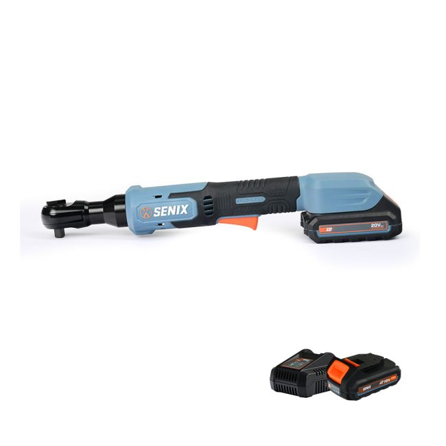 Senix X2 18V 3/8" 75Nm Ratchet Kit PDWX2-M12-EU