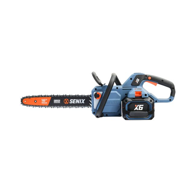 Senix X6 60V Brushless 400mm Rear Handle Chainsaw Kit CSX6-M-EU