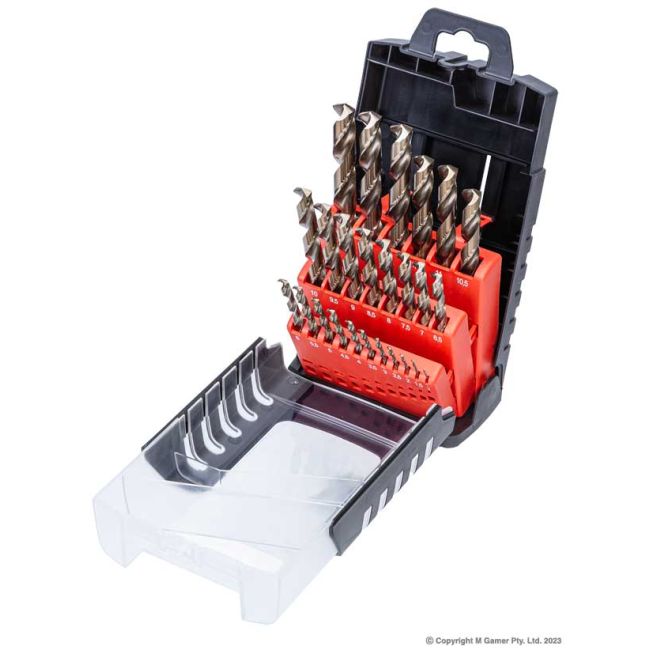 Harlingen 1-13mm Cobalt/HSS Split Point Drill Set H-512-11-4S1