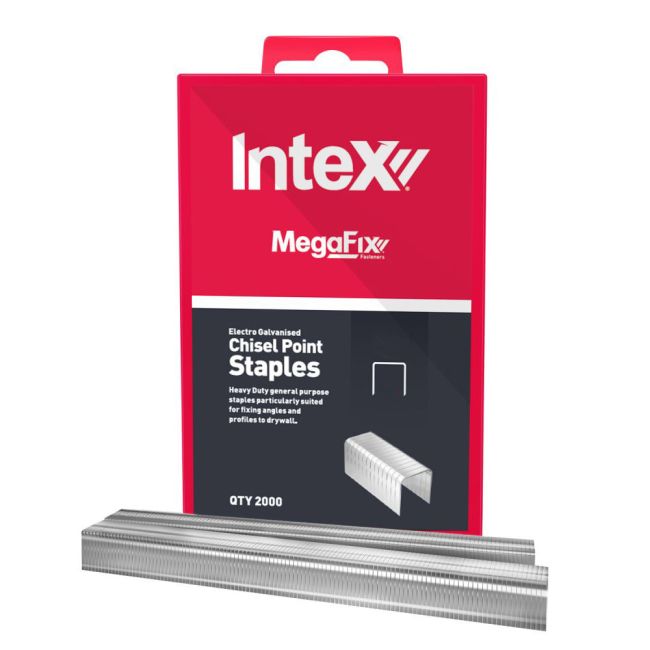 Intex 9SA08 MegaFix Staples 8mm Pack of 2000 Chisel Point General Purpose 9SA08