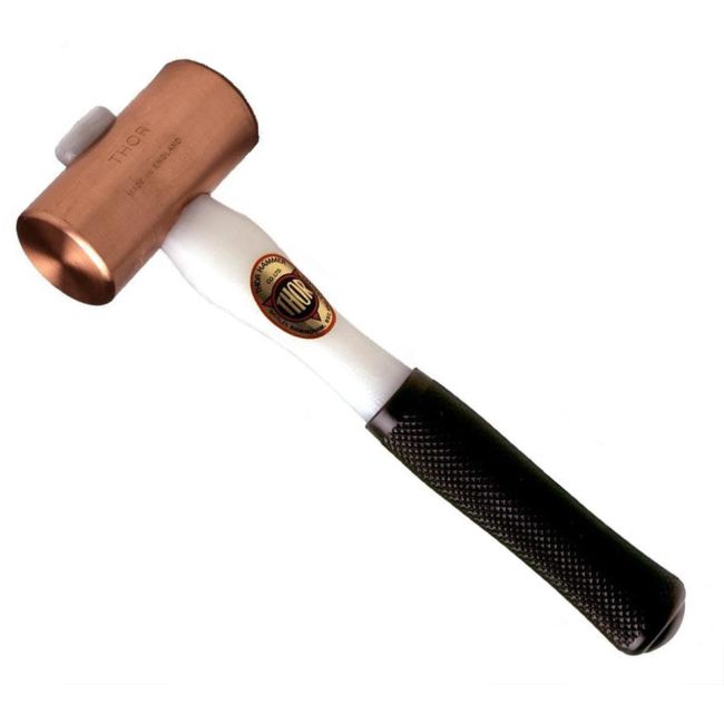 Thor TH705 Hammer 44mm Face Solid Copper 1330G (3LB) Plastic Handle Mallet TH705