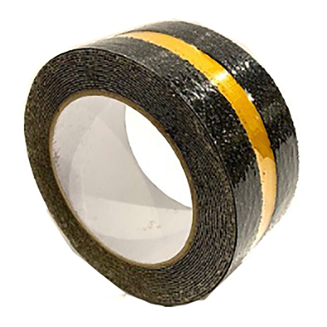 DTA Reflective Safety Tape 50mm x 5m Anti-Slip BLACK/YELLOW ASAT50X5RBY